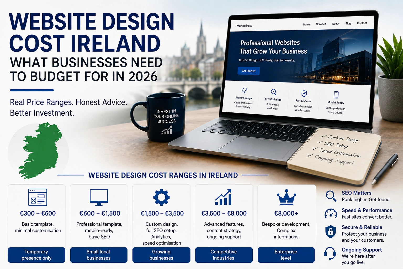 Website Design Cost Ireland: Real Prices Revealed for 2026